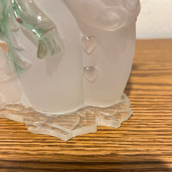 Festive Snowman Figurine with Blue and Red Accents - Picture 4 of 11